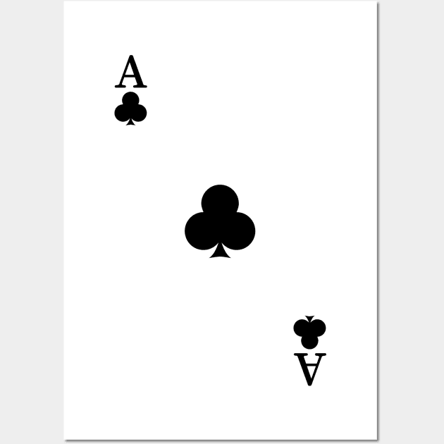 Ace of clubs Wall Art by OUSTKHAOS